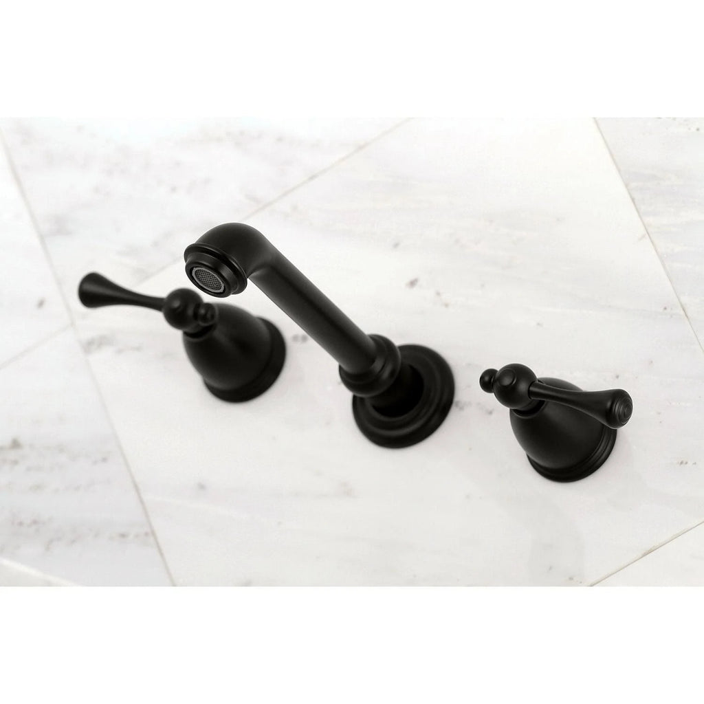 Oil Rubbed Bronze Two-Handle Wall Mount Bathroom Faucet A23870