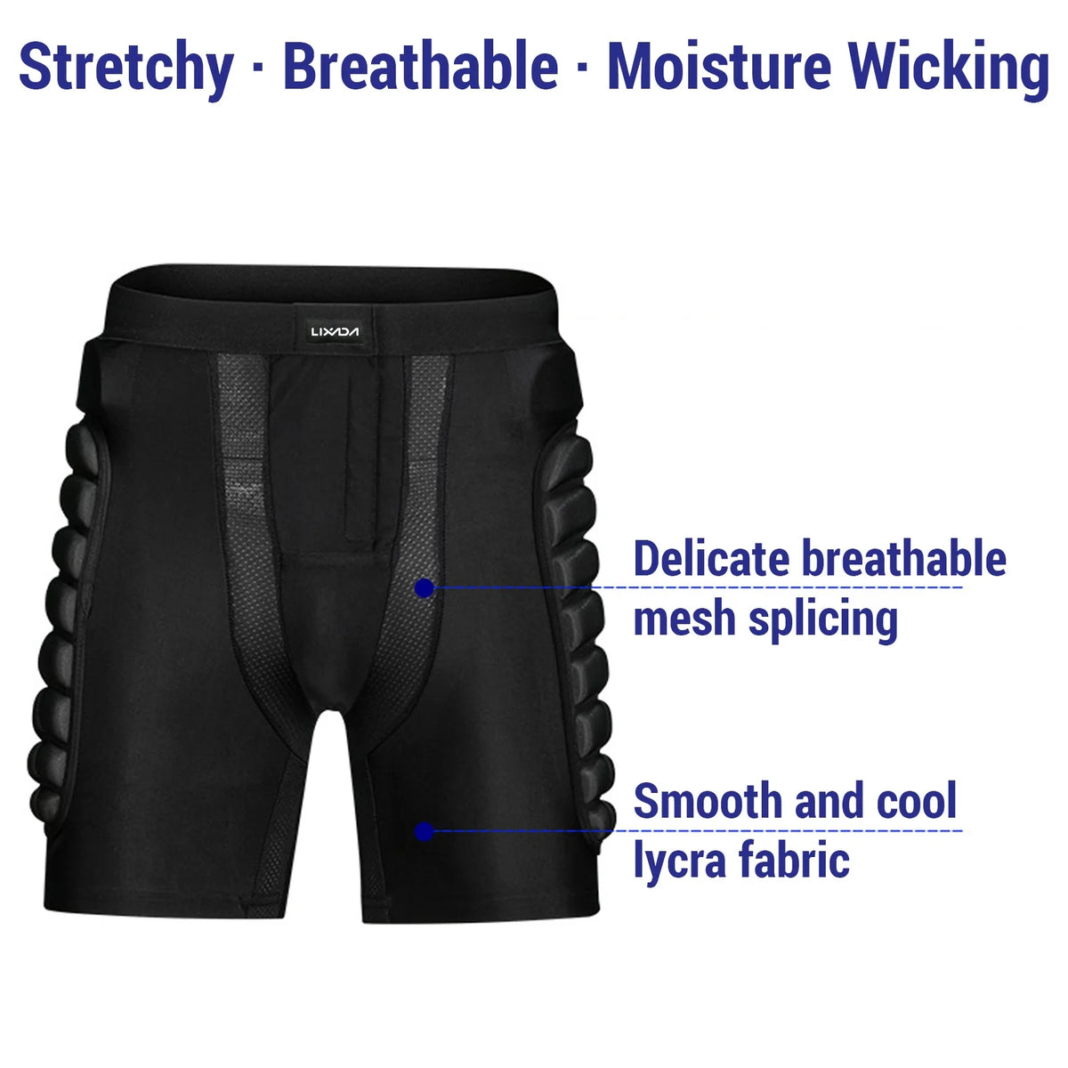 Waterproof Skateboarding Snowboarding Skiing Shorts with Knee Pads Set M453409