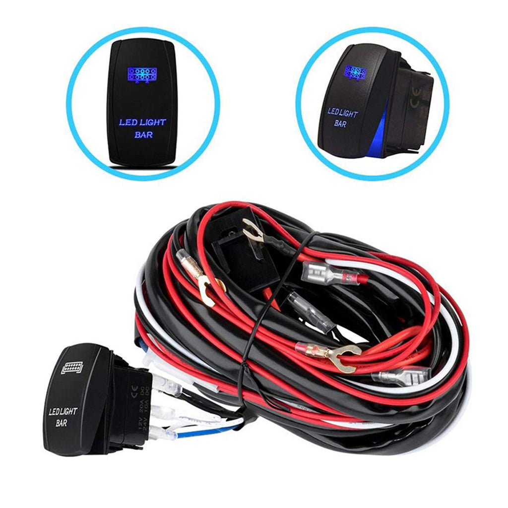 LED Work Wiring Harness 40A Relay Fuse 3M Y860