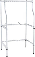 Laundry Sand, Space-Saving Washer-And-Dryer Rack, 23.6" D X 29.5" W X 53.1" H, White W747416