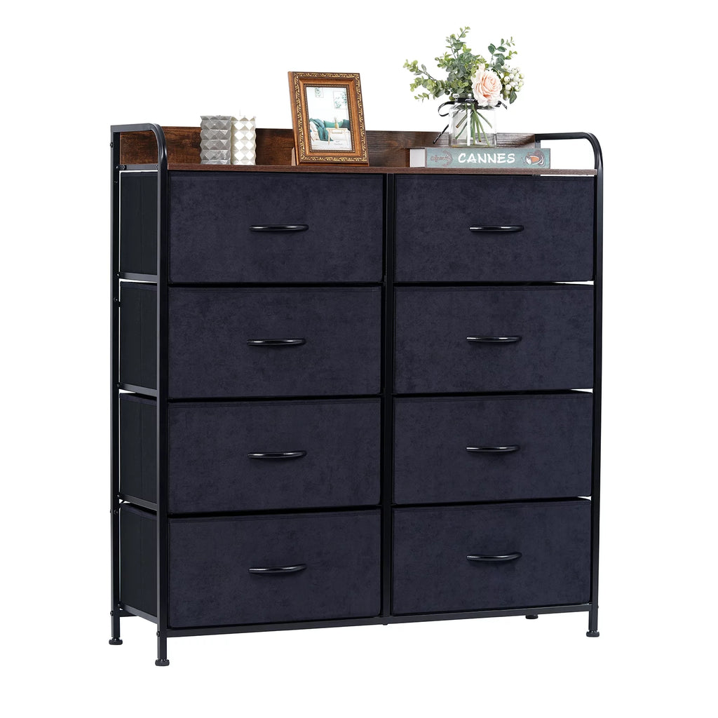 8 Drawer Dresser with Rustic Finish N1682