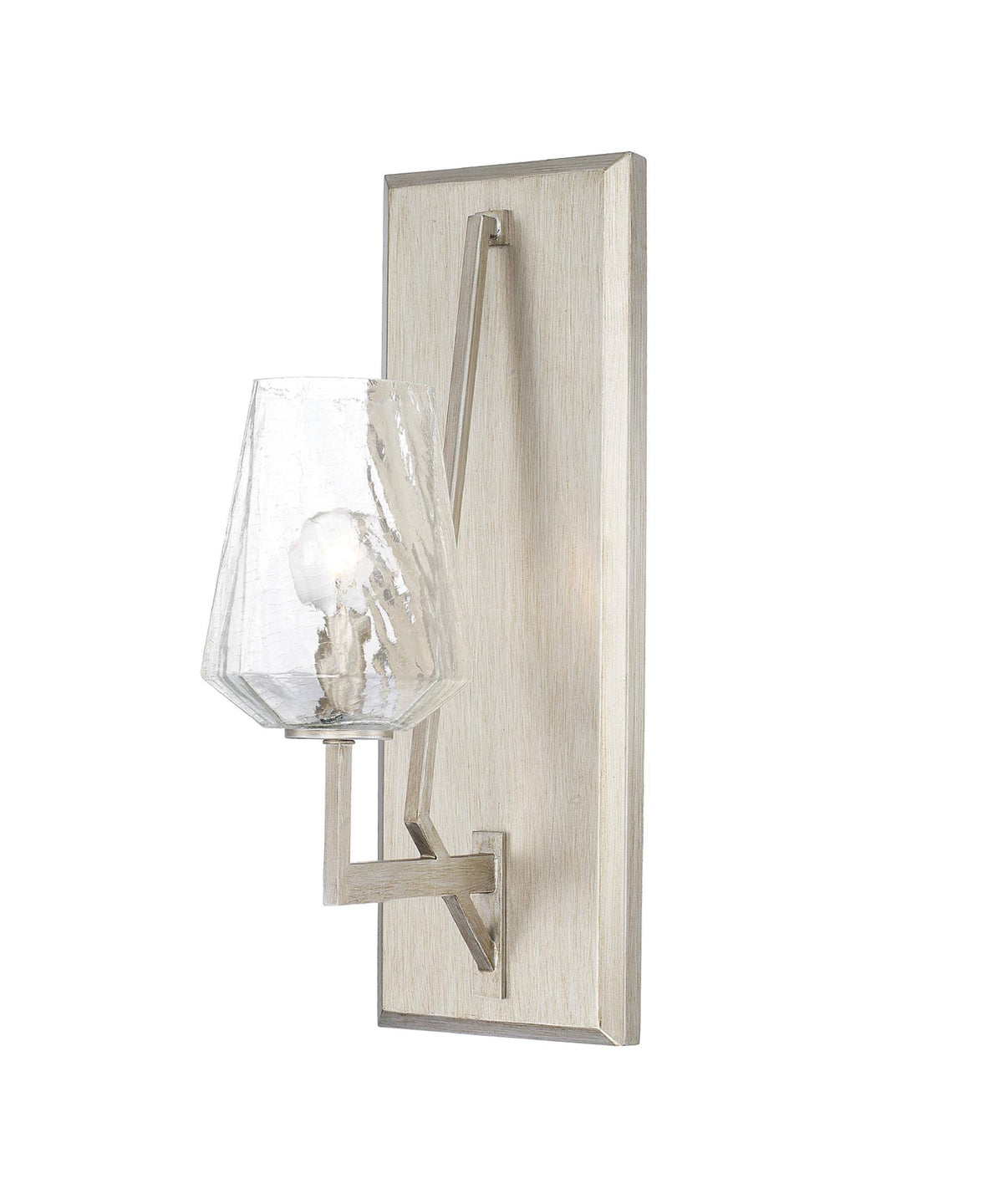 Brushed Silver 1 Light Sconce E342