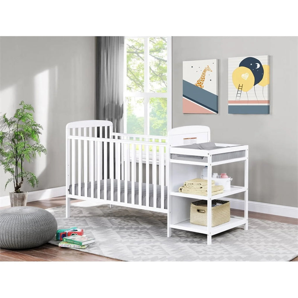 White Crib & Changer Combo K6530