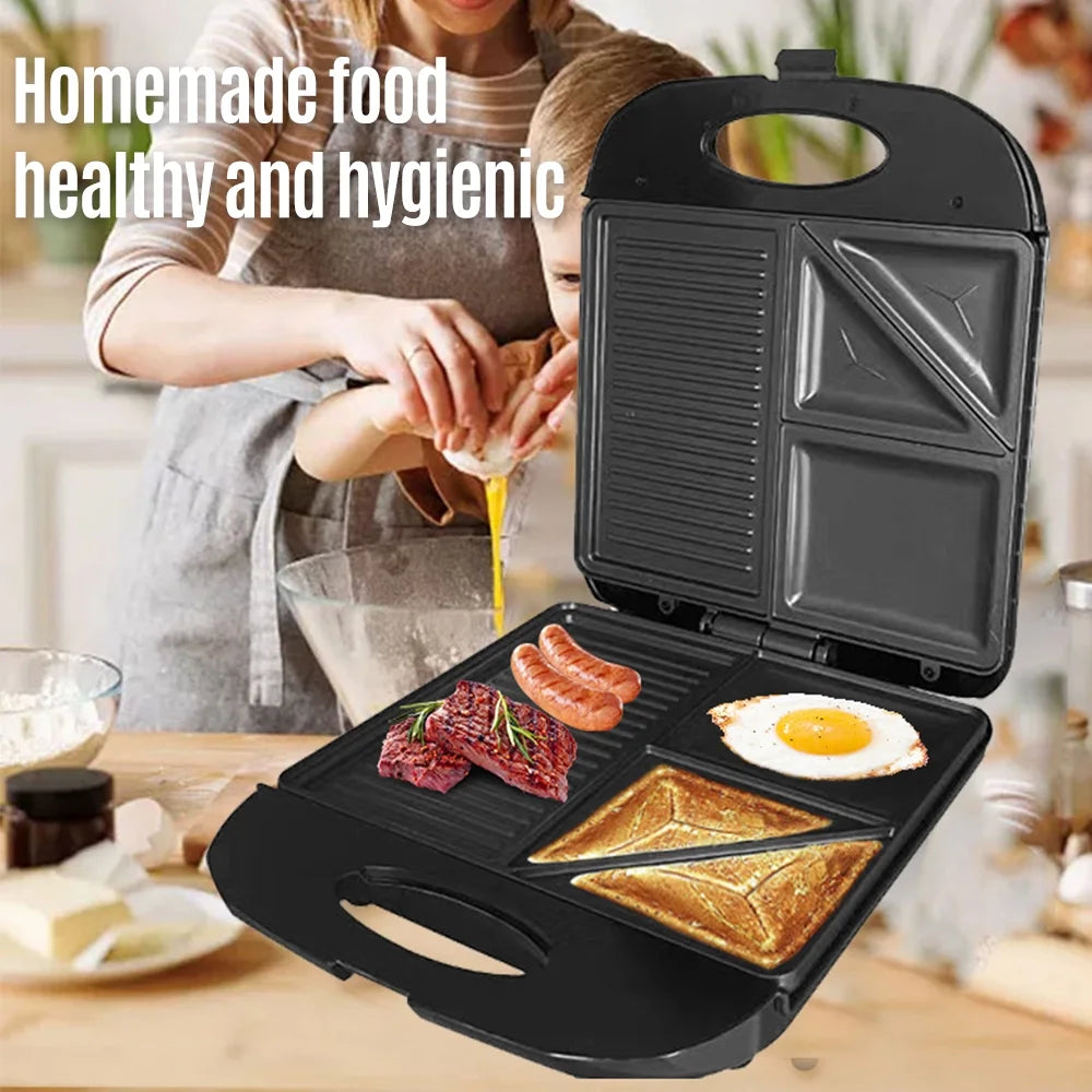 1400W Non-Stick Electric Grill Waffle Maker E4679