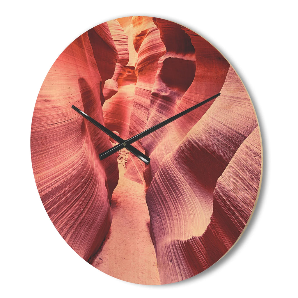 Famous Antelope Canyon Landscape Wood Wall Clock T652