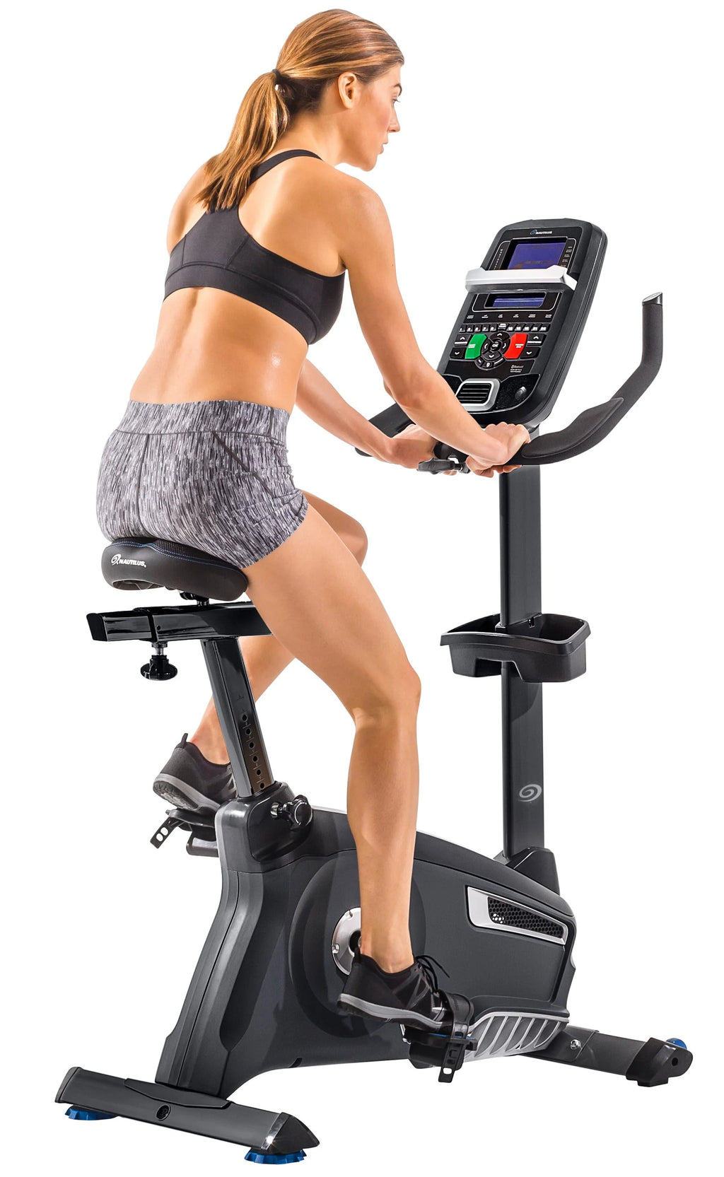 Upright Exercise Bike with Bluetooth Connectivity and 25 Levels of Resistance L77610