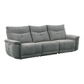 3-Piece Wood & Fabric Sofa in Dark Gray J42423