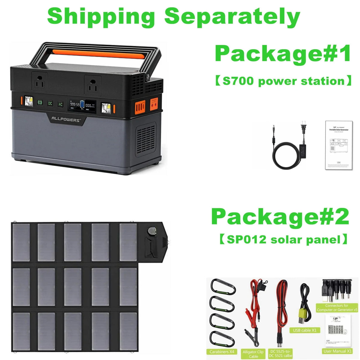 606Wh Portable Power Station with AC Outlets G5804