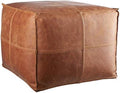 Leather Moroccan Pouf Seat Ottoman 16x20x20” X799