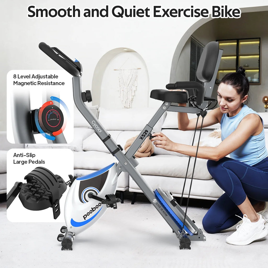Folding Exercise Bike 300 lbs H966