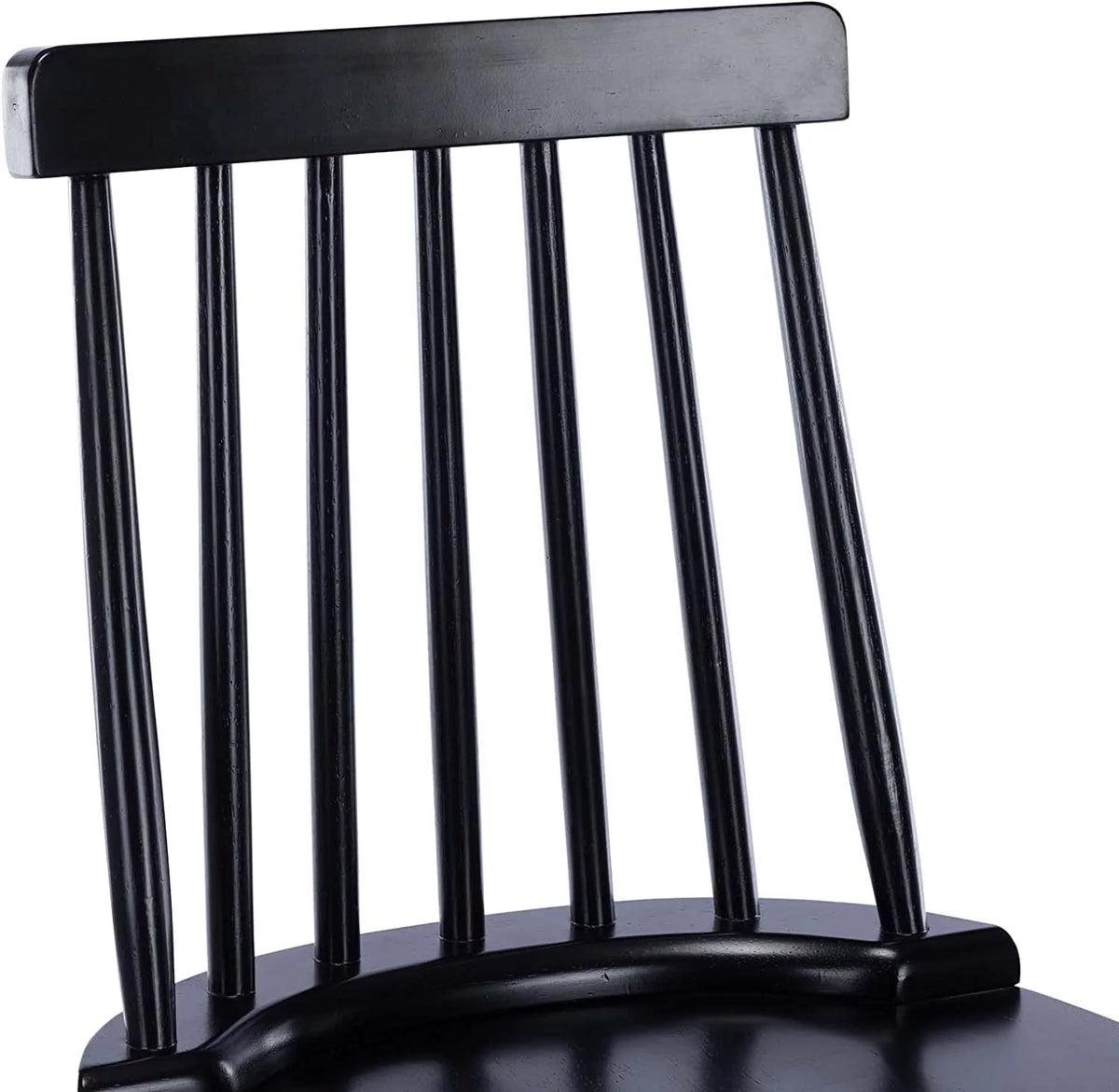 Black Wood Counter Stools Set of 2 A61034