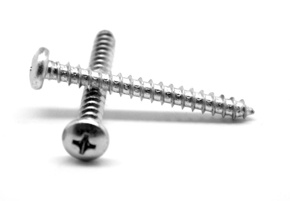 1/4-14 x 7/8 Sheet Metal Screw Phillips Pan Head Type AB Low Carbon Steel Zinc Plated R852