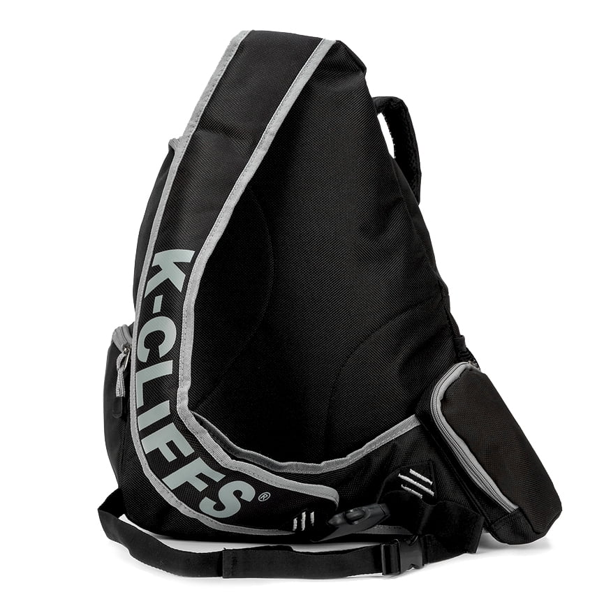 Black Polyester Sling Backpack W424