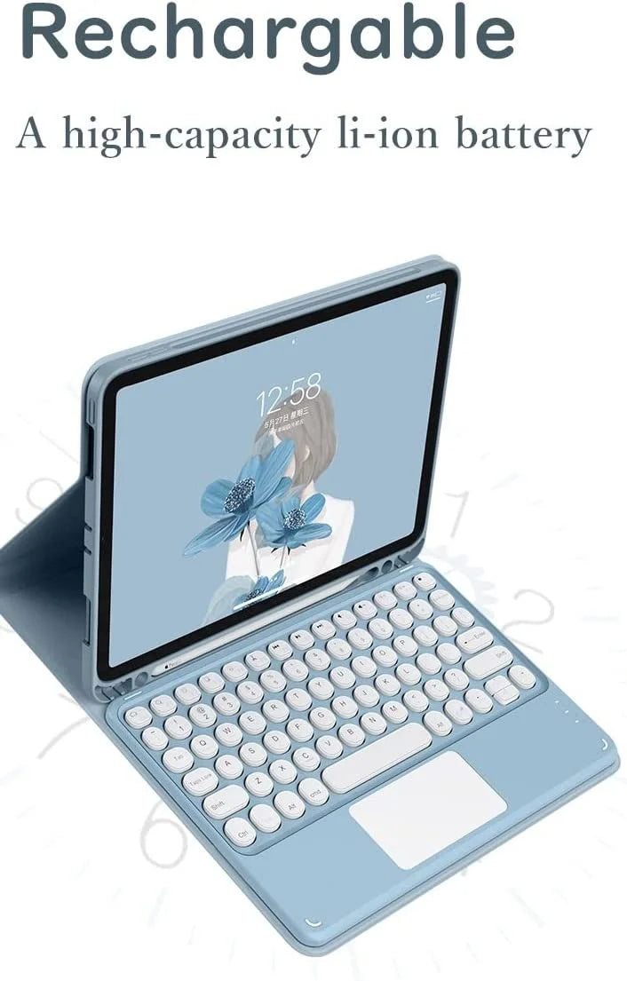 iPad 6th 5th Generation Detachable Bluetooth Keyboard Case with Touchpad G886279