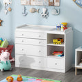 White 5 Drawer Baby Changing Table Dresser U7525