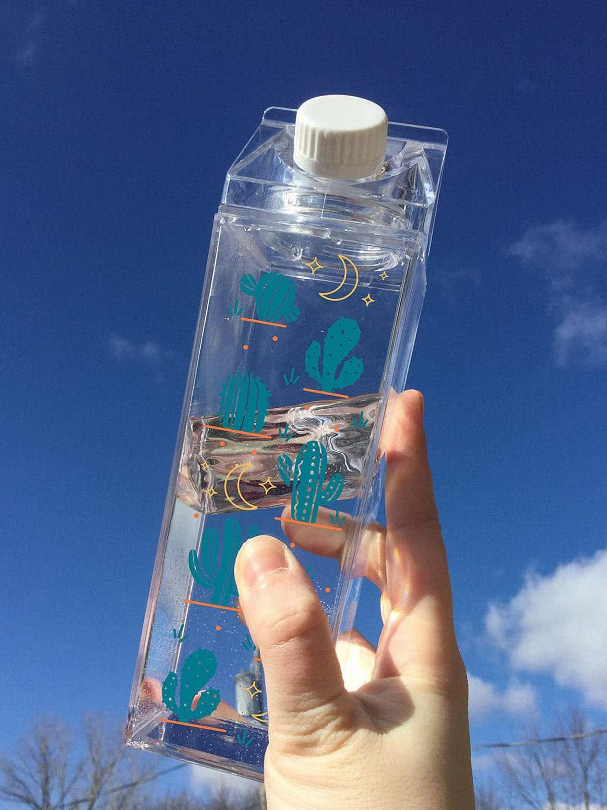 Clear 500Ml Milk Carton Water Bottle A97490