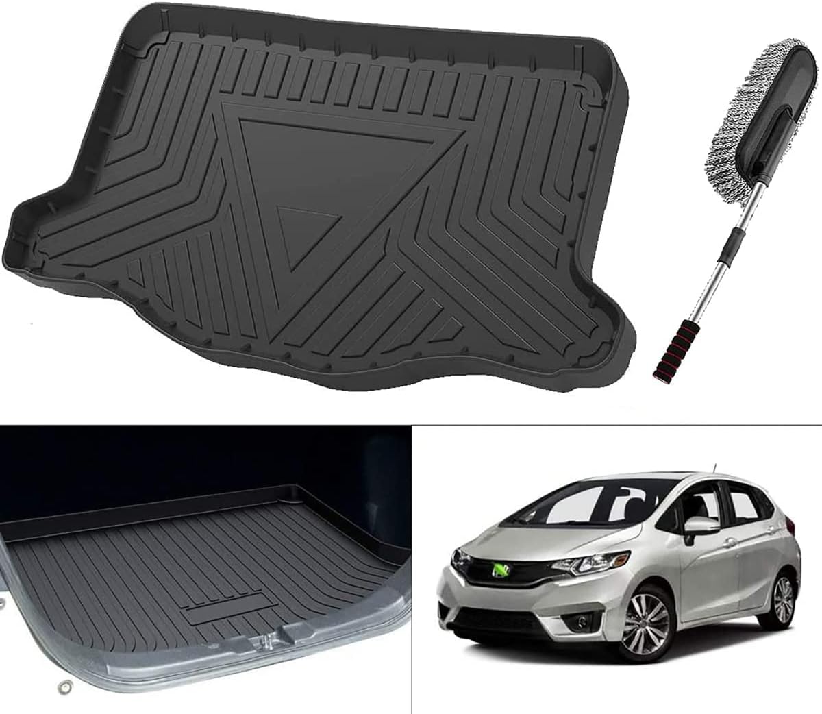 Cargo Mat Liner Trunk Liner with Traction Grips Pack of 2 I712926