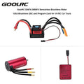 Sensorless Brushless Motor 120A Brushless ESC and Program Card Combo Set for 1/8 RC Car Truck V3884