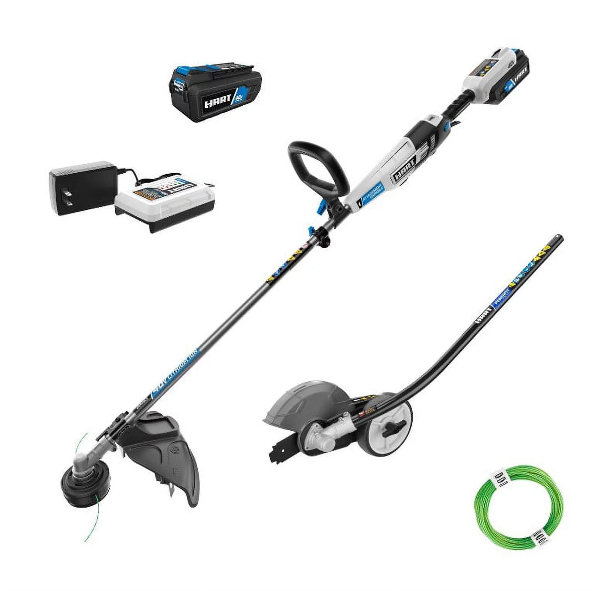 Cordless 15-inch String Trimmer Kit with Edger Attachment L77504
