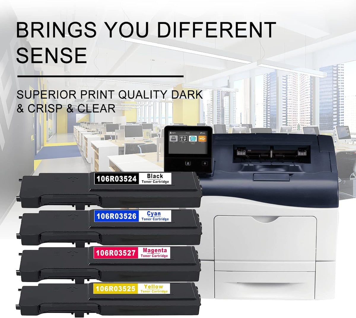 5 PK Toner Cartridge for Xerox C400 C405 Printer Y783432