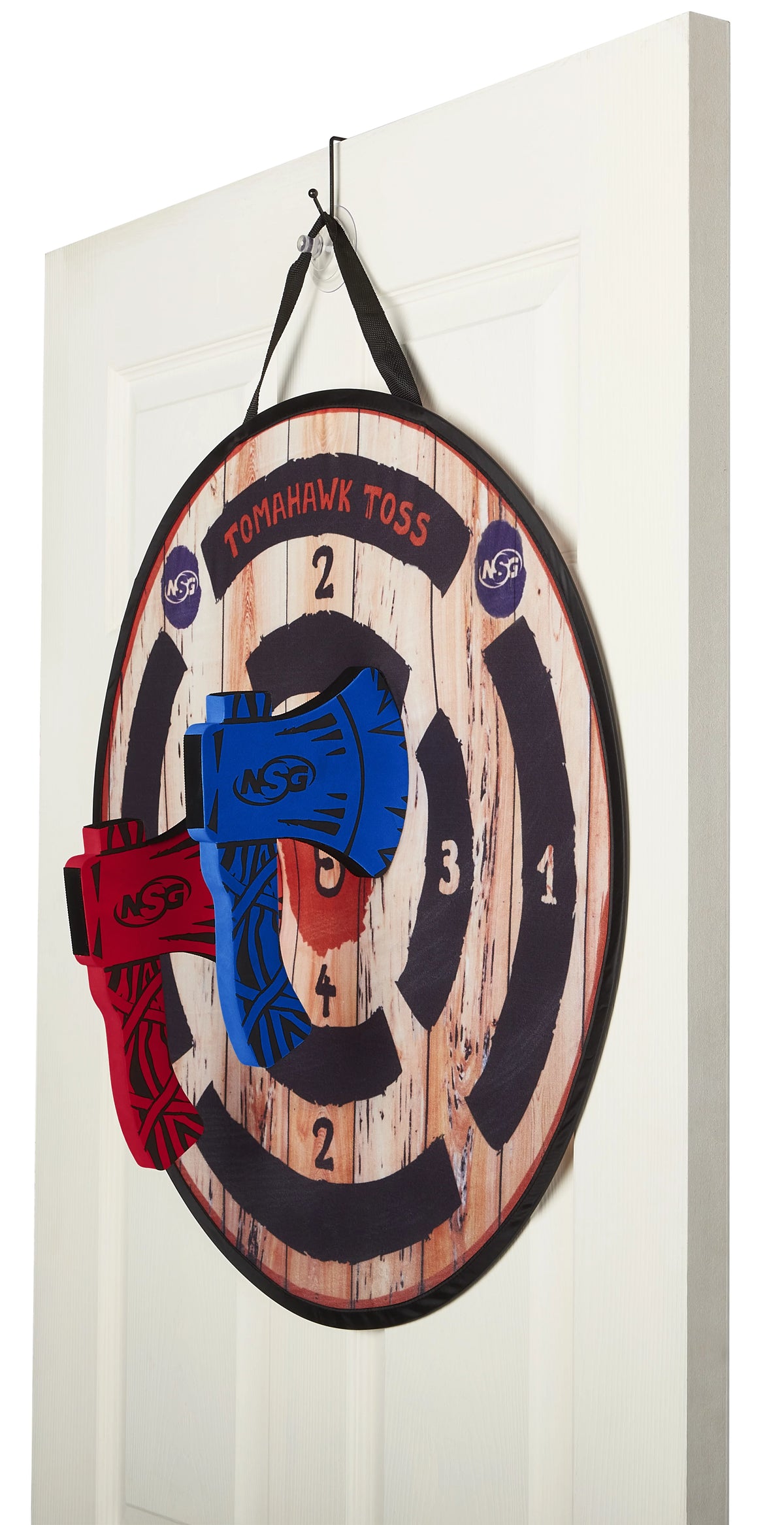 Lightweight Velcro Wrapped Foam Axe Throwing Set with Target C247