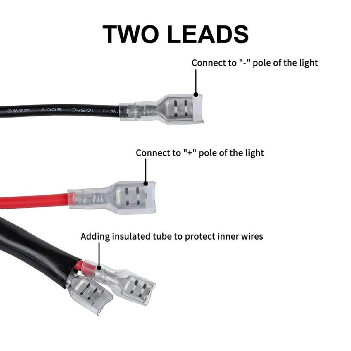 LED Work Wiring Harness 40A Relay Fuse 3M Y860