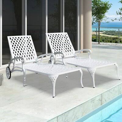 48.2x22 Long Reclining Single Chaise White K60421