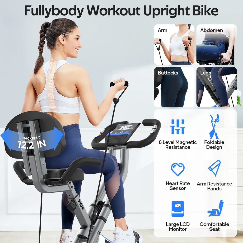 Folding Exercise Bike 300 lbs H966