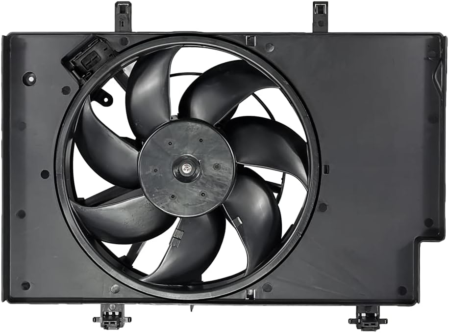 Replacement Engine Radiator Cooling Fan Assembly for Ford Fiesta L4 1.6L 2011-2019 Pack of 2 L37513