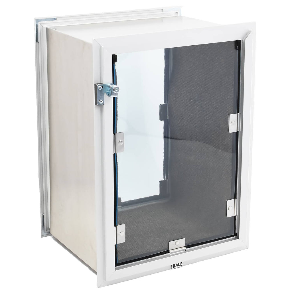 White Double Flap Pet Door for Walls U9049