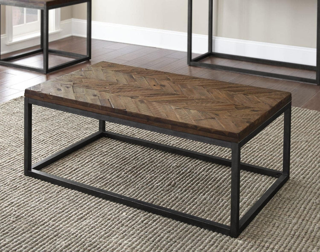 Distressed Brown Wood Coffee Table V840447