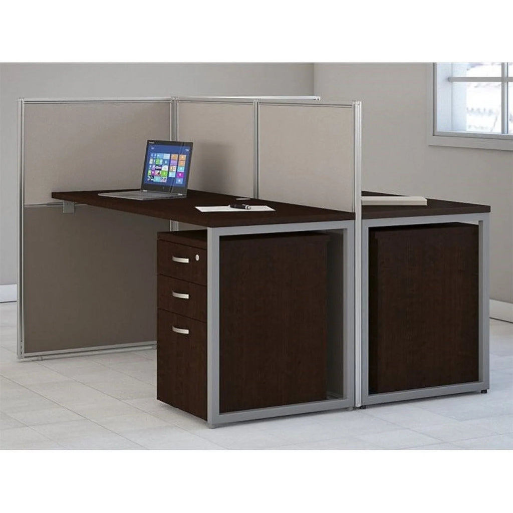 Cherry Two Person Straight Desk Office Suite B681829