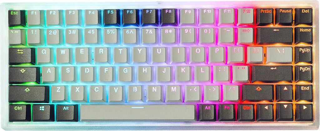 84-Key Hot Swappable Mechanical Keyboard with Translucent ABS Case W692724