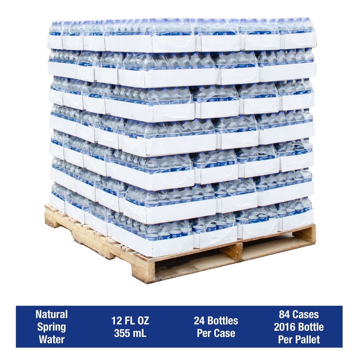 Bottled Water, 12oz. Btls, 24/Case H19399