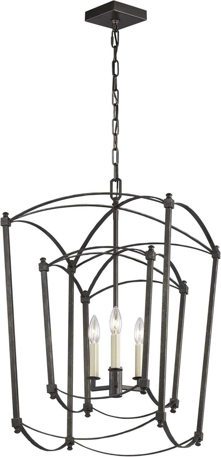 8-Light Antique Guild Candle Chandelier F4218