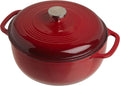 Enameled Cast Iron Dutch Oven 6-Quart Red T28318