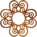 26x22OD x 8 7/8x22ID x 3/4x22P PVC Pierced Ceiling Medallion W10577