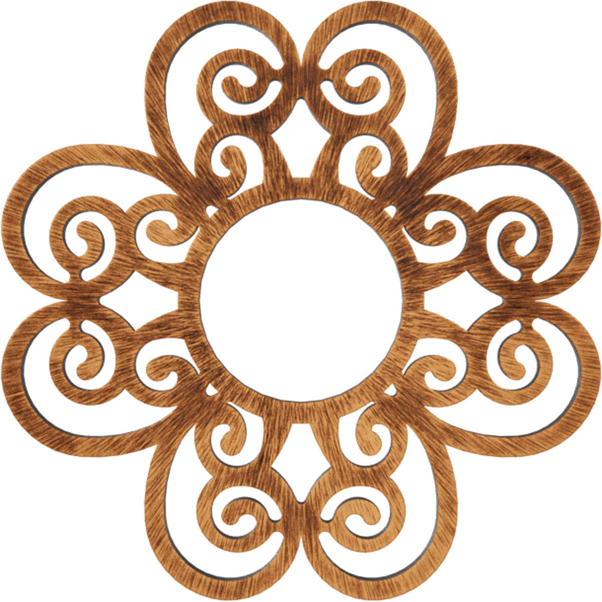 26x22OD x 8 7/8x22ID x 3/4x22P PVC Pierced Ceiling Medallion W10577