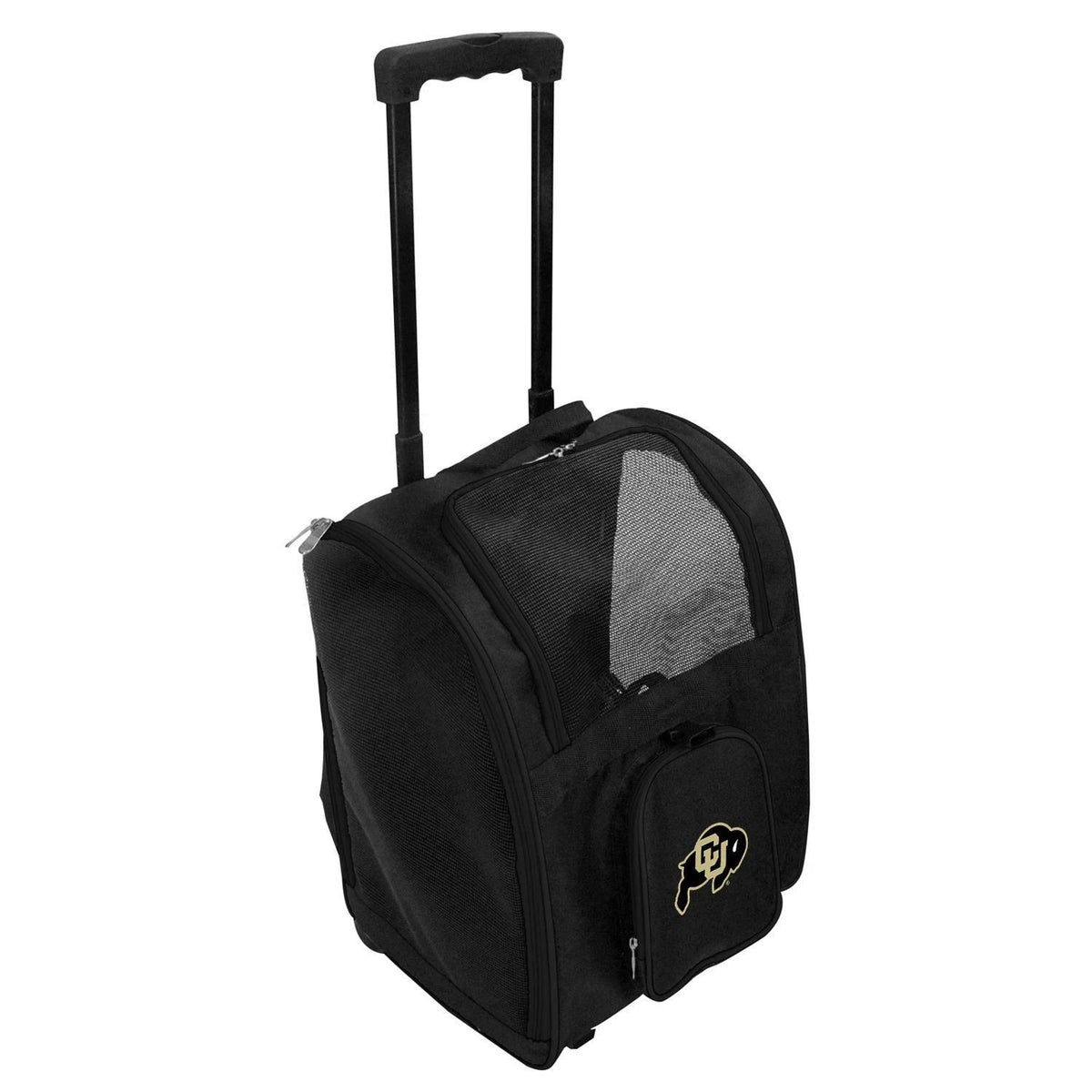 Black Pet Carrier with Wheels F8274
