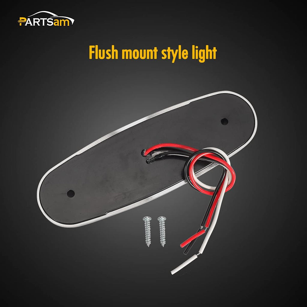 14Pcs 6.5" Inch Amber LED Side Marker Lights Surface Mount Turn Signals 12V Pack of 2 Z8729