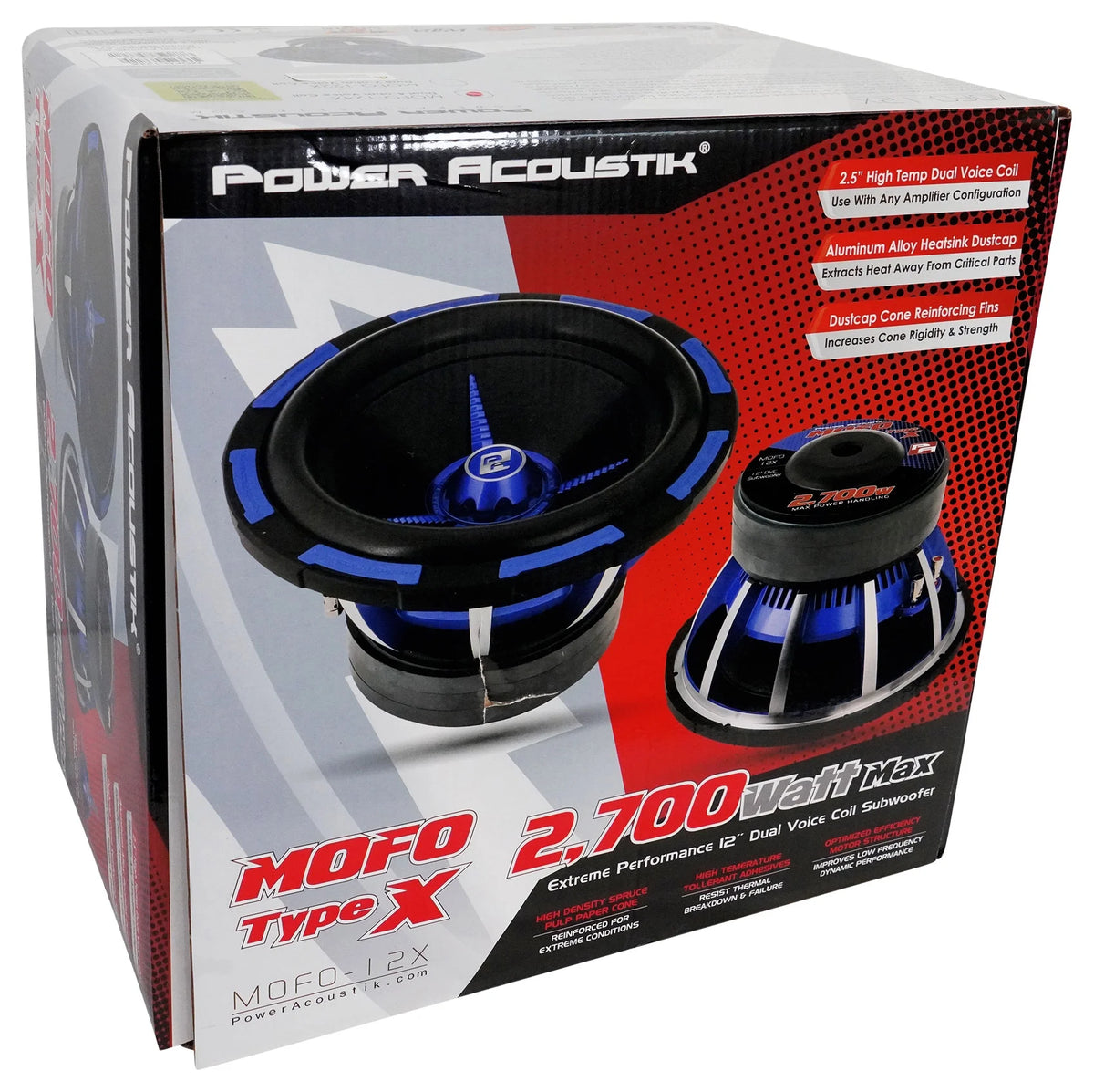 12" 2700w Subwoofers with Sealed Box, Amplifier and Amp Kit T687
