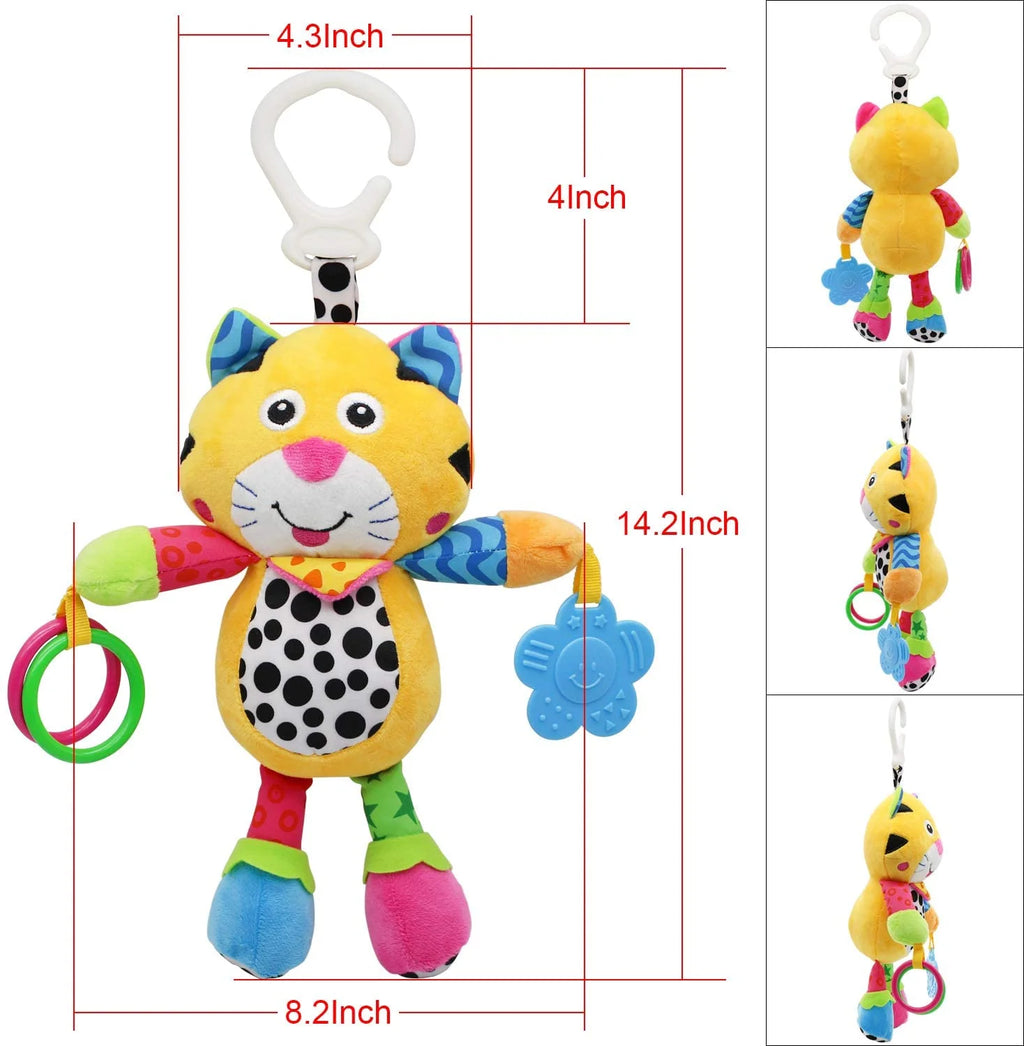 Tiger Baby Car Seat Toys with 24 Music and Teether E206657