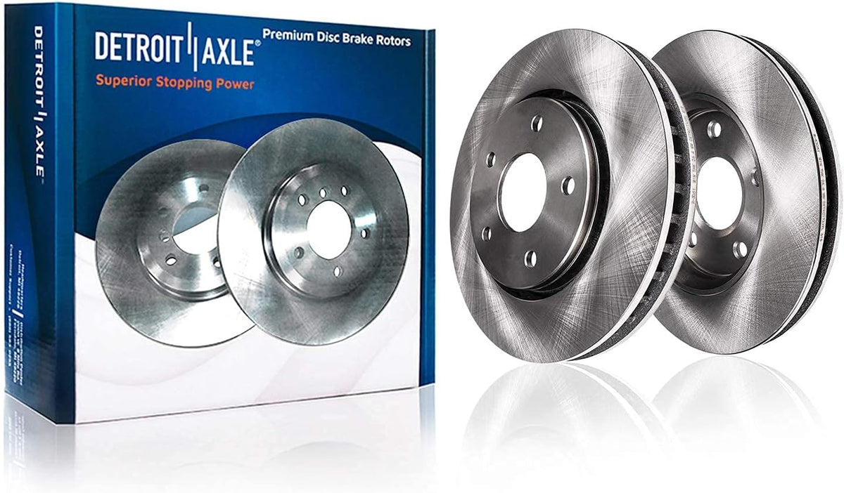 Front and Rear Disc Rotors + Brake Pads Replacement 10pc Set F539