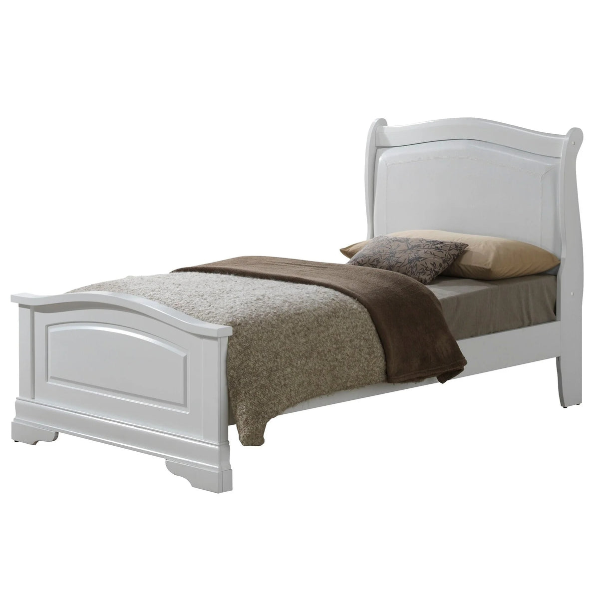 King Panel Bed in Cappuccino E1105