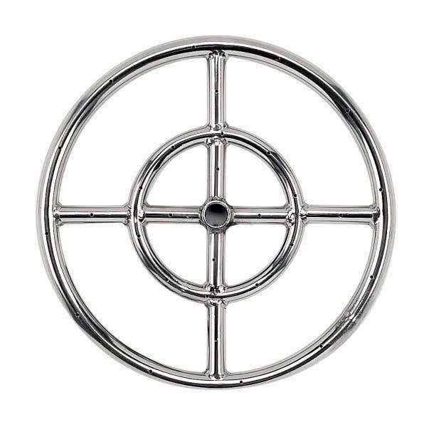 Round Stainless Steel Fire Pit Burner, Natural Gas M370