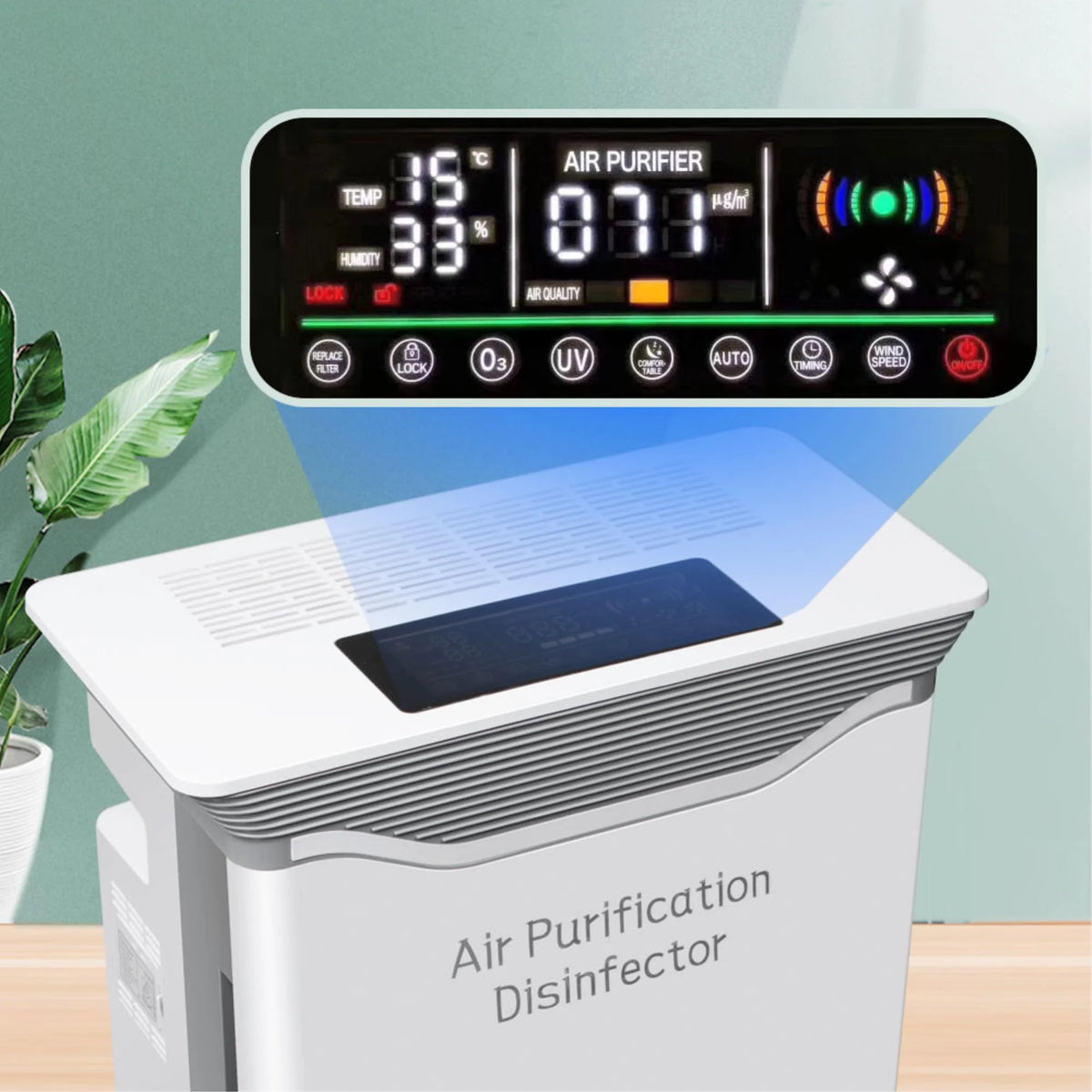 5 Stage Air Purifier with O3 Sterilization & LCD Display I218109