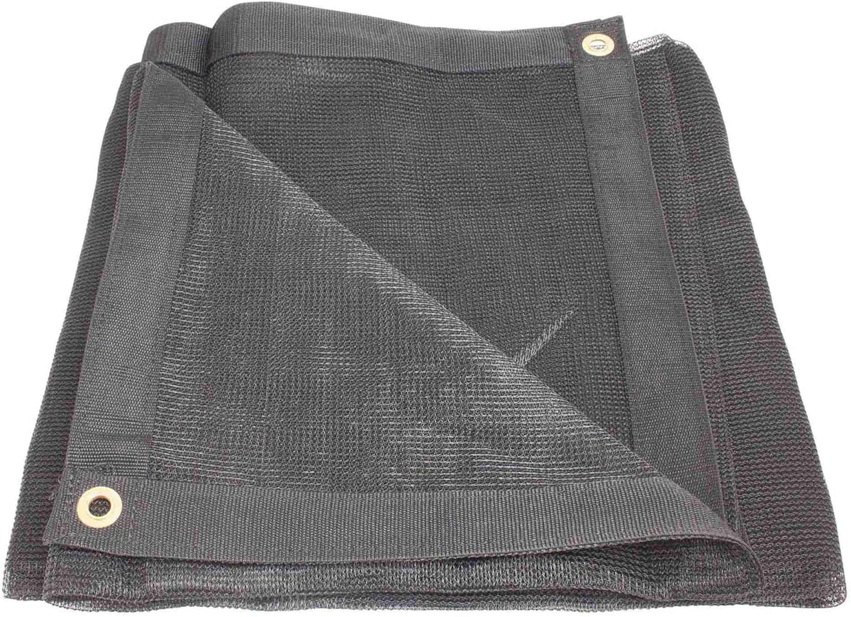 12' x 24' Black Heavy Duty 6 Oz 70% Shade Mesh Tarps with Grommets O701