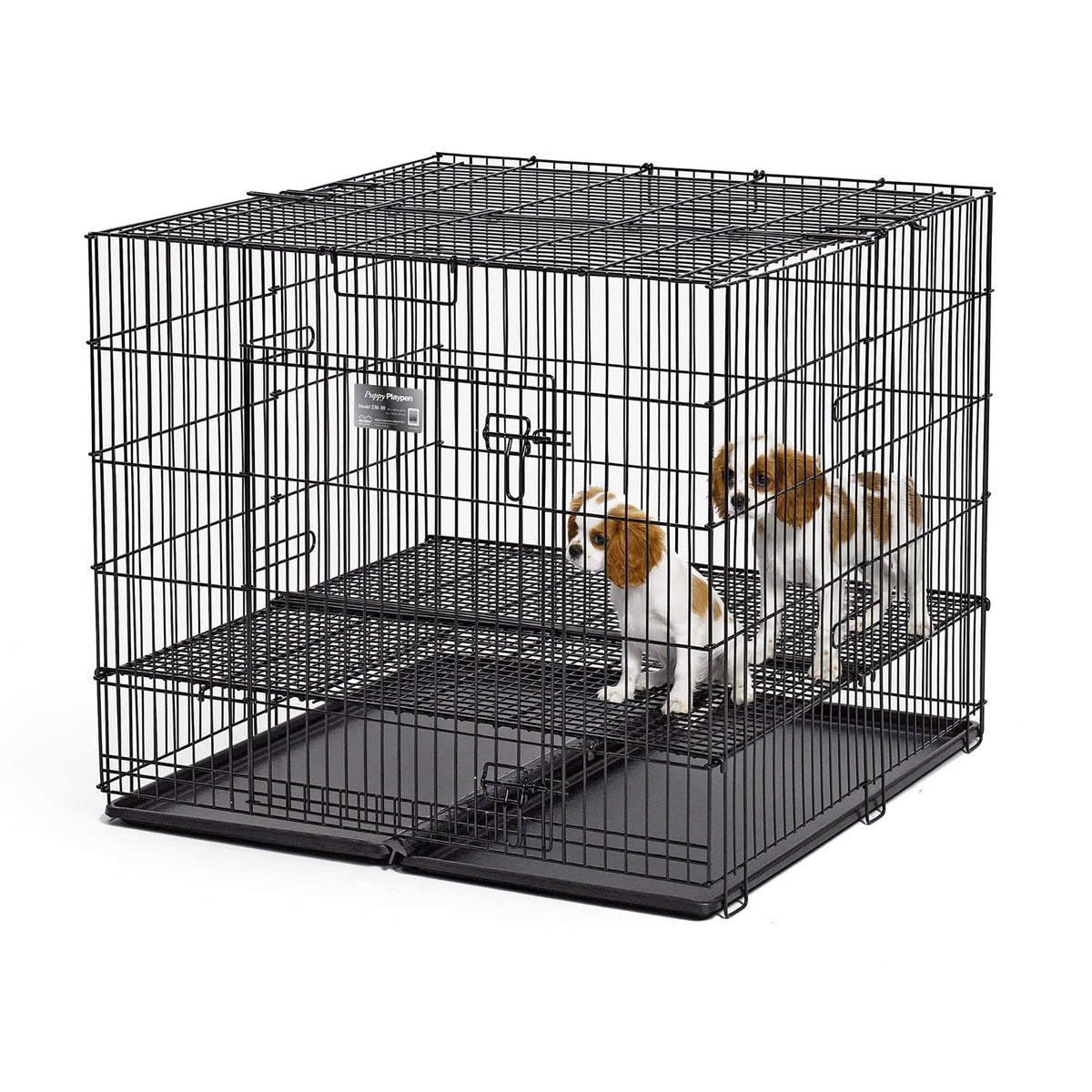 Puppy Playpen with Plastic Pan and Floor Grid C4892