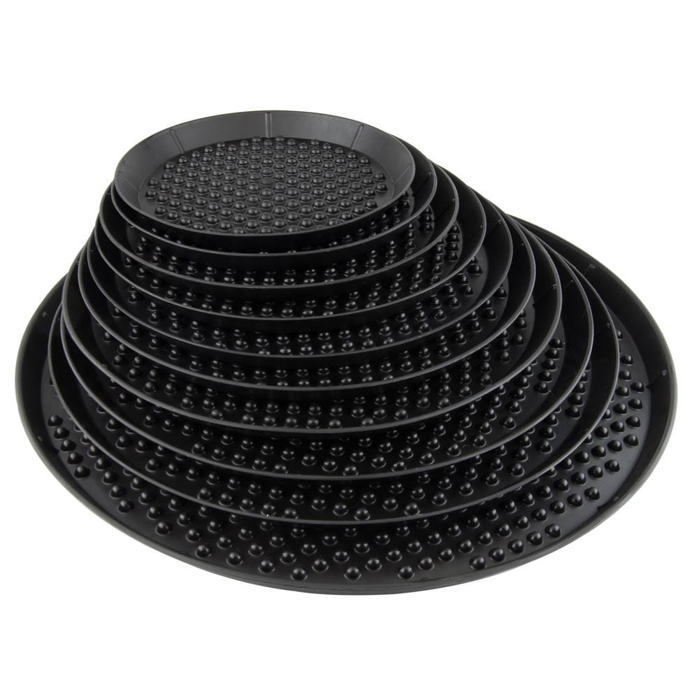 Charcoal Polypropylene Pizza Tray D3323